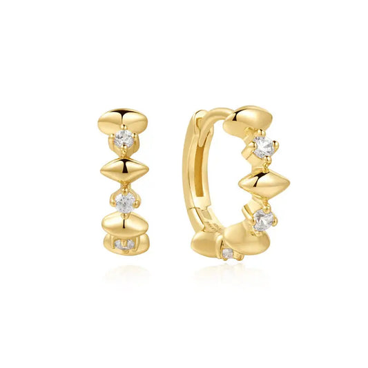 SC036-3M Butterfly Earrings in Gold Plated Silver