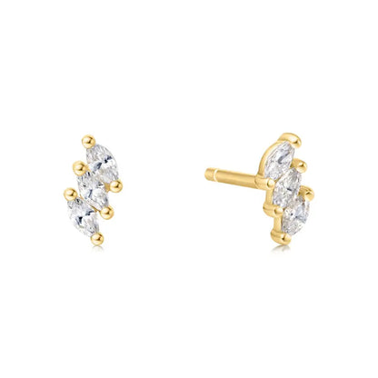 SC036-3M Butterfly Earrings in Gold Plated Silver