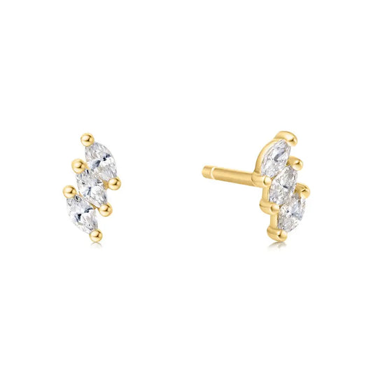 SC036-3M Butterfly Earrings in Gold Plated Silver