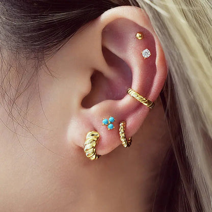 SC036-3M Butterfly Earrings in Gold Plated Silver