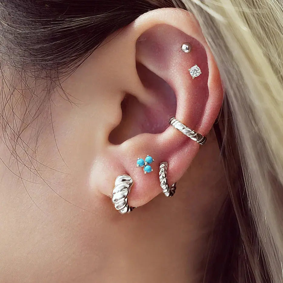 SC036-3M Butterfly Earrings in Gold Plated Silver