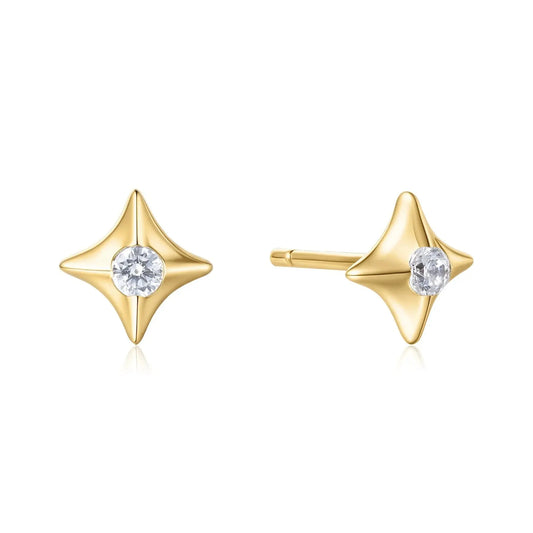 SC036-3M Butterfly Earrings in Gold Plated Silver