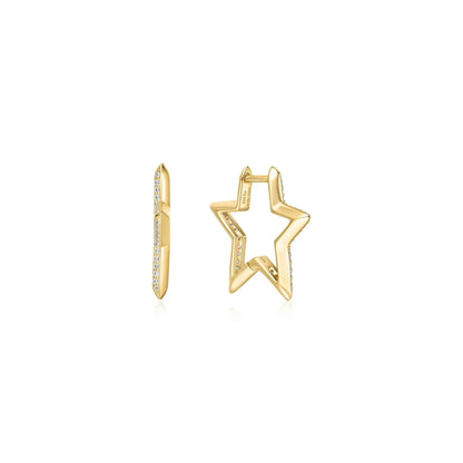 SC036-3M Butterfly Earrings in Gold Plated Silver