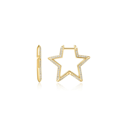 SC036-3M Butterfly Earrings in Gold Plated Silver