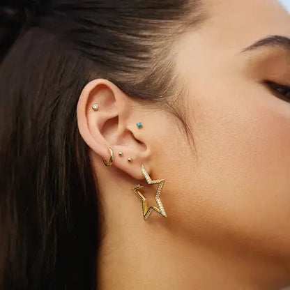 SC036-3M Butterfly Earrings in Gold Plated Silver