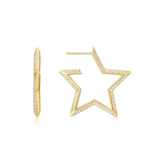 SC036-3M Butterfly Earrings in Gold Plated Silver