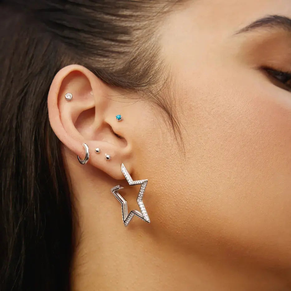 SC036-3M Butterfly Earrings in Gold Plated Silver
