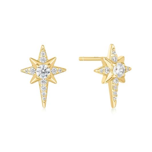 SC036-3M Butterfly Earrings in Gold Plated Silver