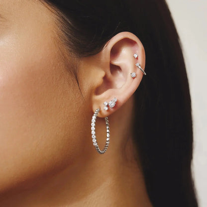 SC036-3M Butterfly Earrings in Gold Plated Silver