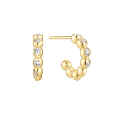 SC036-3M Butterfly Earrings in Gold Plated Silver