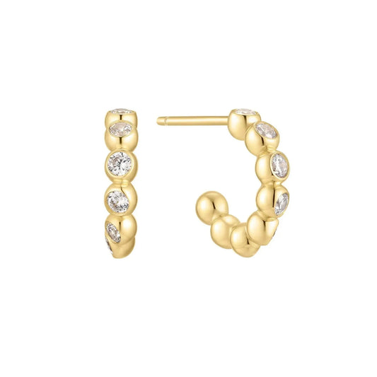 SC036-3M Butterfly Earrings in Gold Plated Silver
