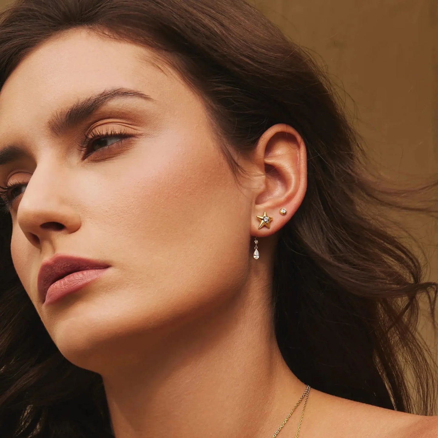 SC036-3M Butterfly Earrings in Gold Plated Silver