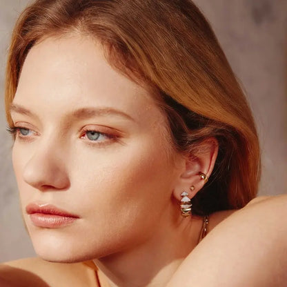 SC036-3M Butterfly Earrings in Gold Plated Silver