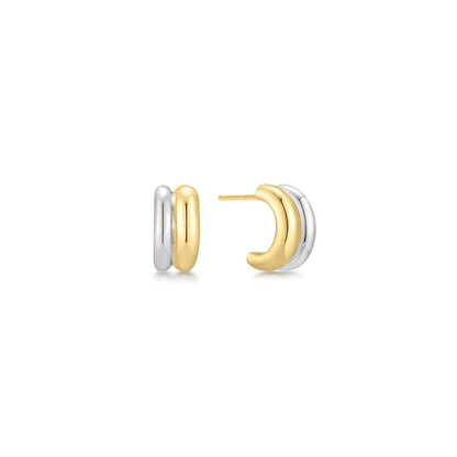 SC036-3M Butterfly Earrings in Gold Plated Silver