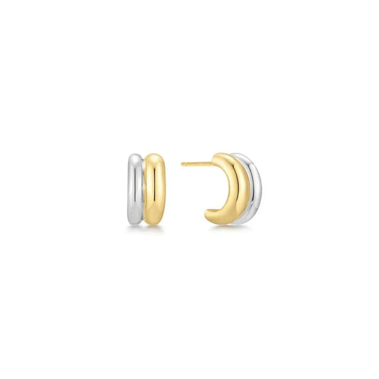 SC036-3M Butterfly Earrings in Gold Plated Silver