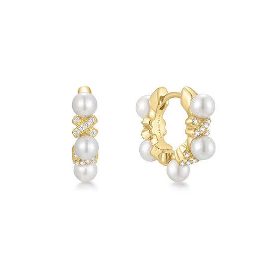SC036-3M Butterfly Earrings in Gold Plated Silver
