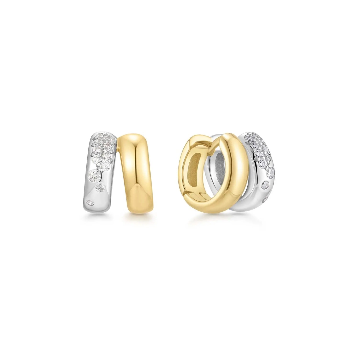 SC036-3M Butterfly Earrings in Gold Plated Silver