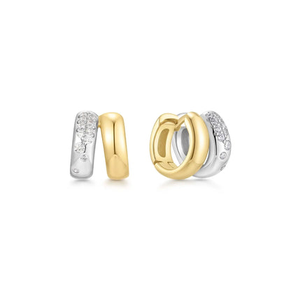 SC036-3M Butterfly Earrings in Gold Plated Silver