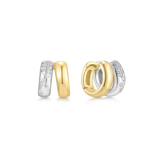 SC036-3M Butterfly Earrings in Gold Plated Silver