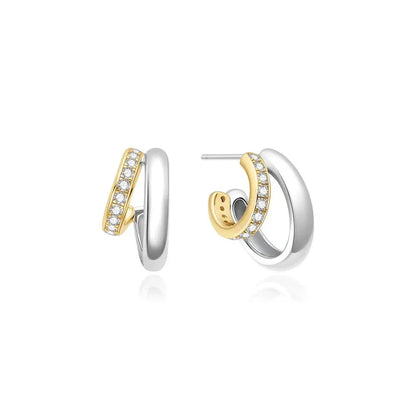 SC036-3M Butterfly Earrings in Gold Plated Silver