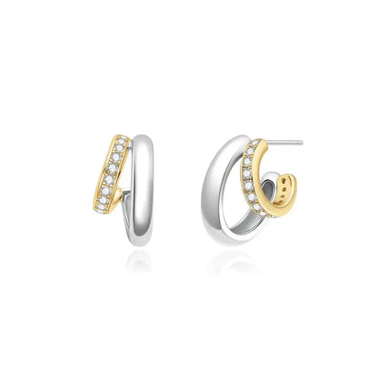 SC036-3M Butterfly Earrings in Gold Plated Silver