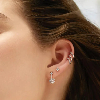 SC036-3M Butterfly Earrings in Gold Plated Silver