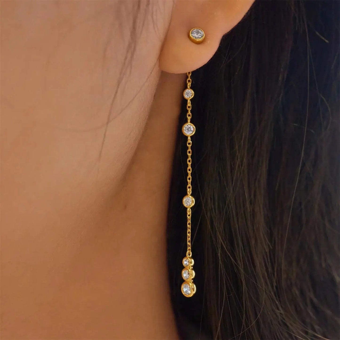 SC036-3M Butterfly Earrings in Gold Plated Silver