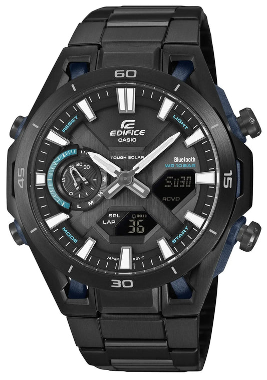 Casio ECB-2300DC-1AEF Edifice Chronograph Black Stainless Steel Bracelet