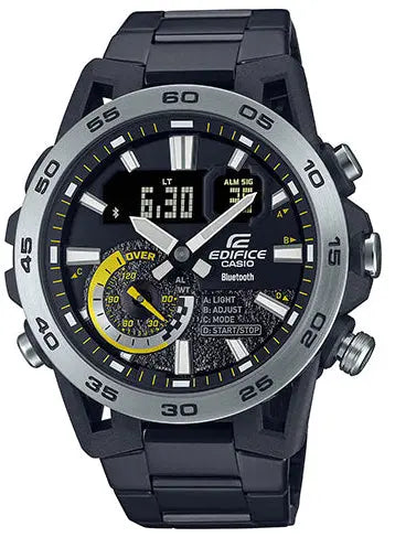 Casio ECB-40DC-1AEF Edifice Chronograph Black Stainless Steel Bracelet