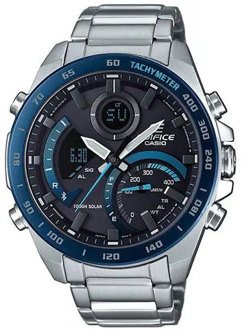 Casio ECB-900DB-1BER Edifice Solar Stainless Steel Bracelet