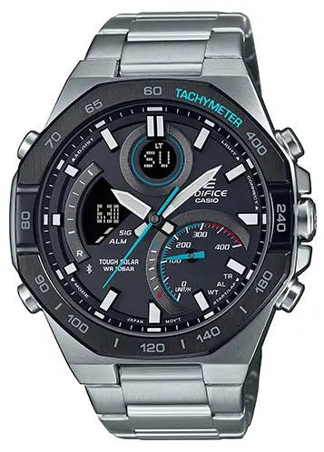 Casio ECB-950DB-1AEF Edifice Solar Stainless Steel Bracelet