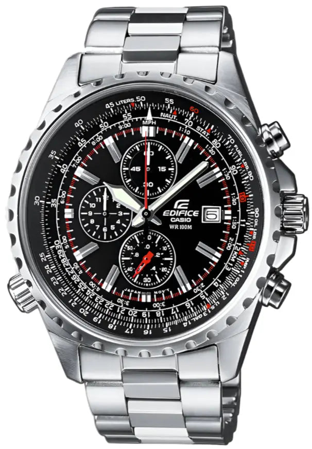 Casio EF-527D-1AVEF Edifice Silver Stainless Steel Bracelet