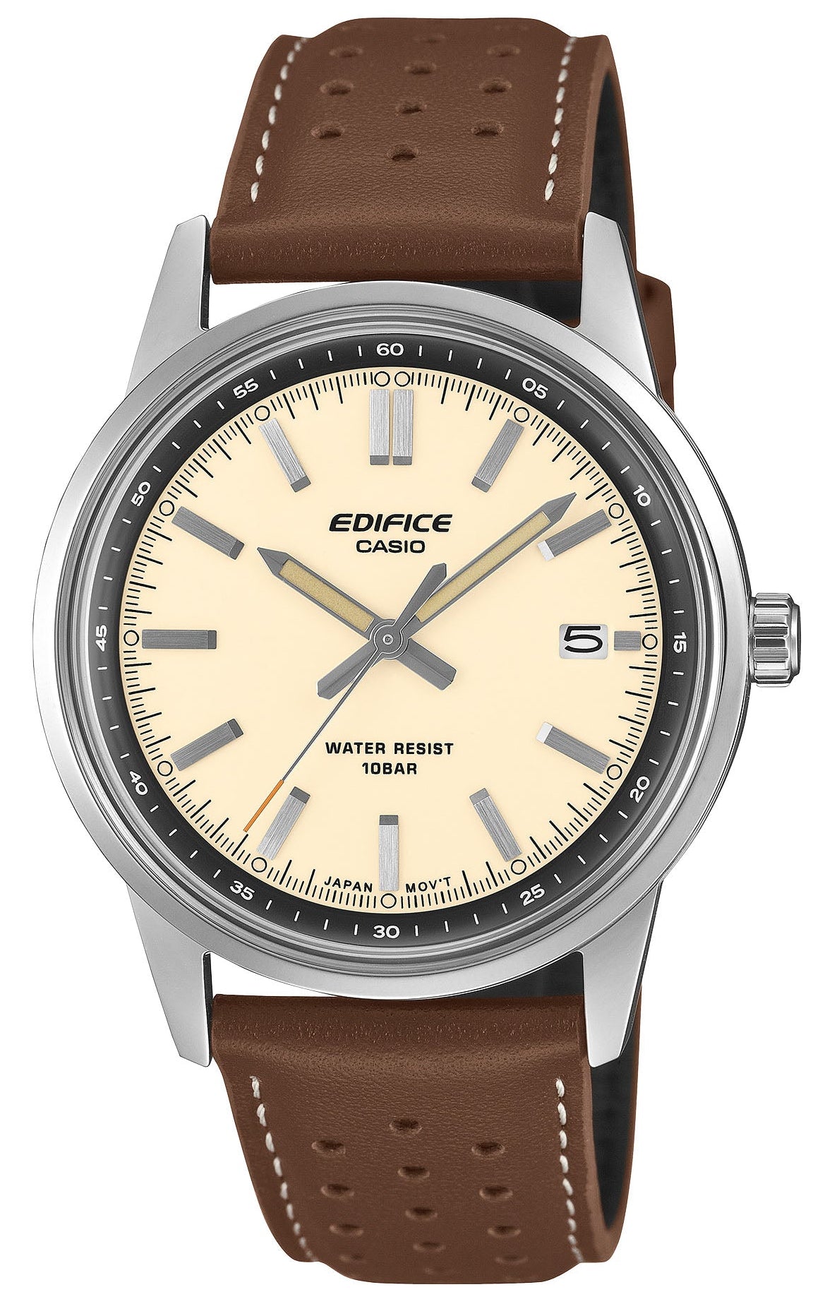 Casio EFR-109L-7AER Edifice Brown Leather Strap