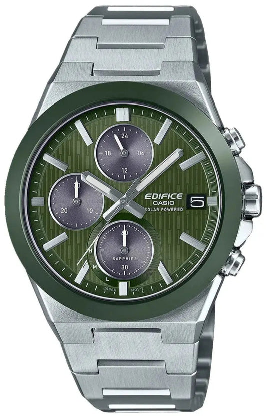 Casio EFS-S650D-3AEF Edifice Solar Stainless Steel Bracelet