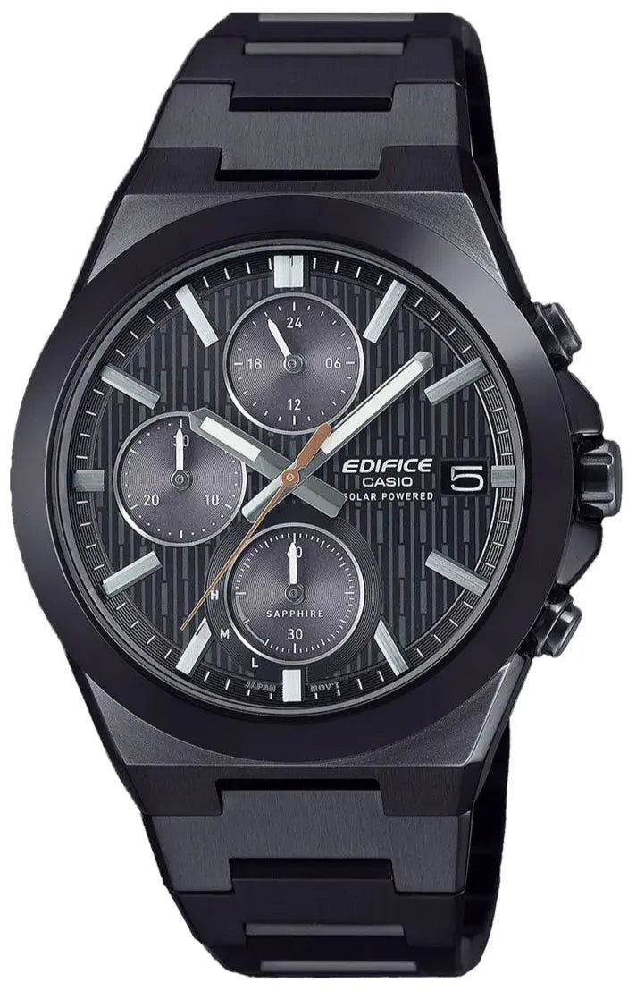 Casio EFS-S650DC-1AEF Edifice Solar Black Stainless Steel Bracelet