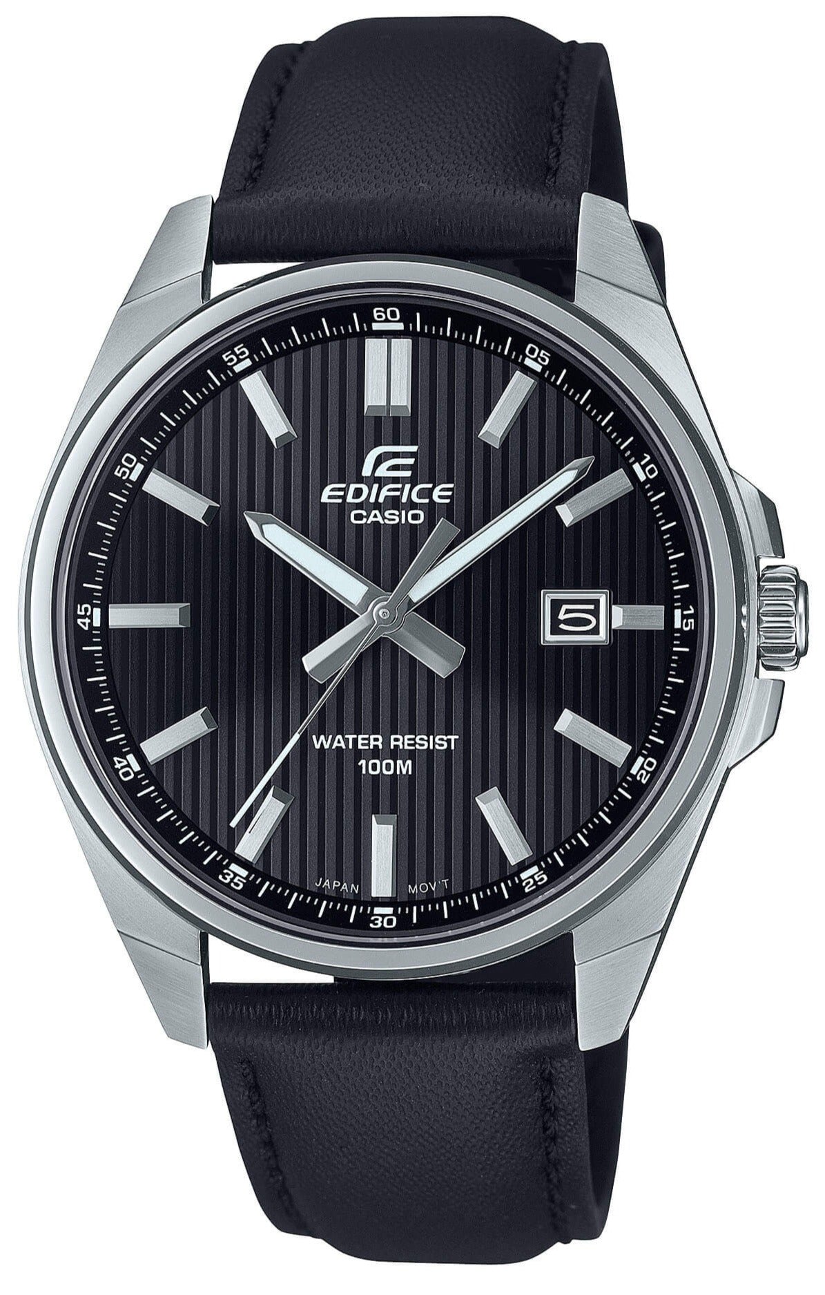 Casio EFV-150L-1AVUEF Edifice Black Leather Strap