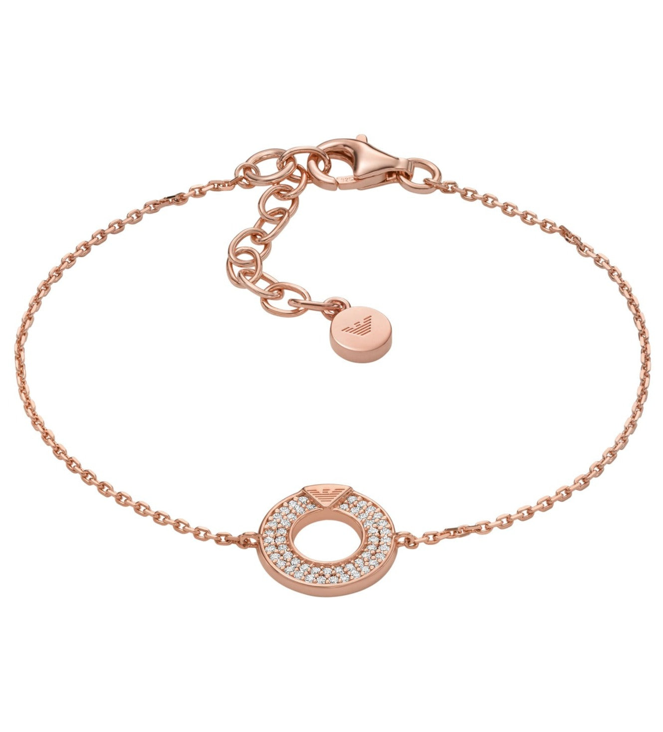 Emporio Armani EG3504221 Rose Gold Plated Silver Bracelet