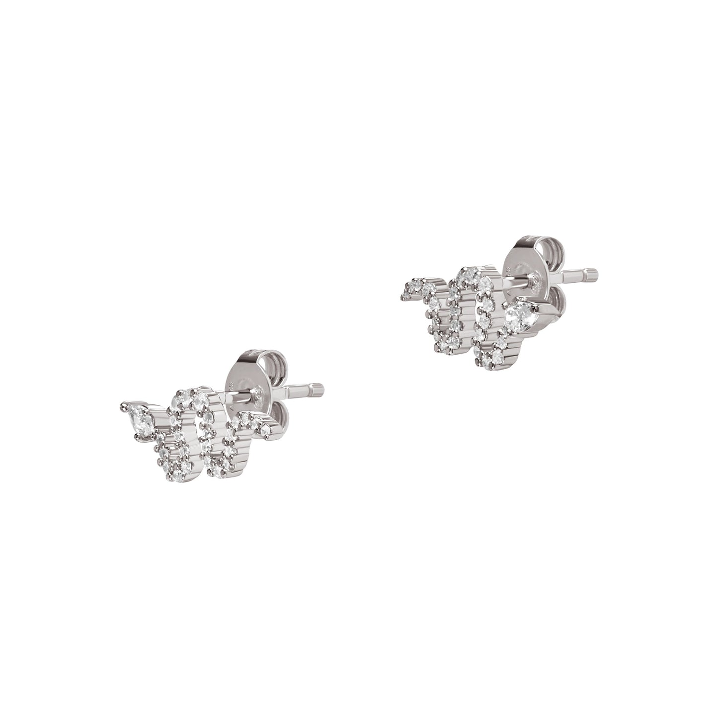 Emporio Armani EG3549040 Earrings In Platinum Plated Silver