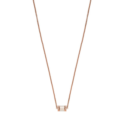 Emporio Armani EGS2158221 Rose Gold Plated Steel Necklace