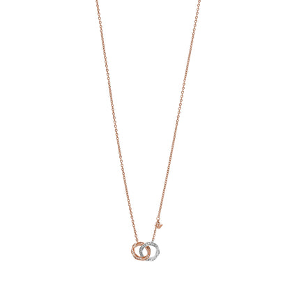 Emporio Armani EGS2903221 Sentimental Necklace In Rose Gold Steel