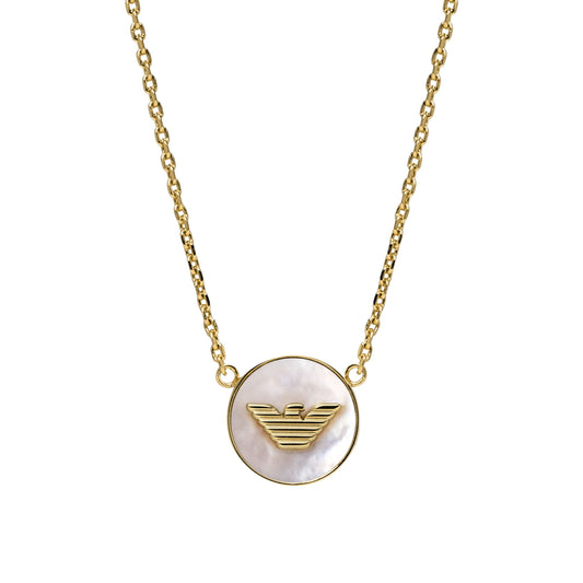 Emporio Armani EGS2903221 Sentimental Necklace In Rose Gold Steel