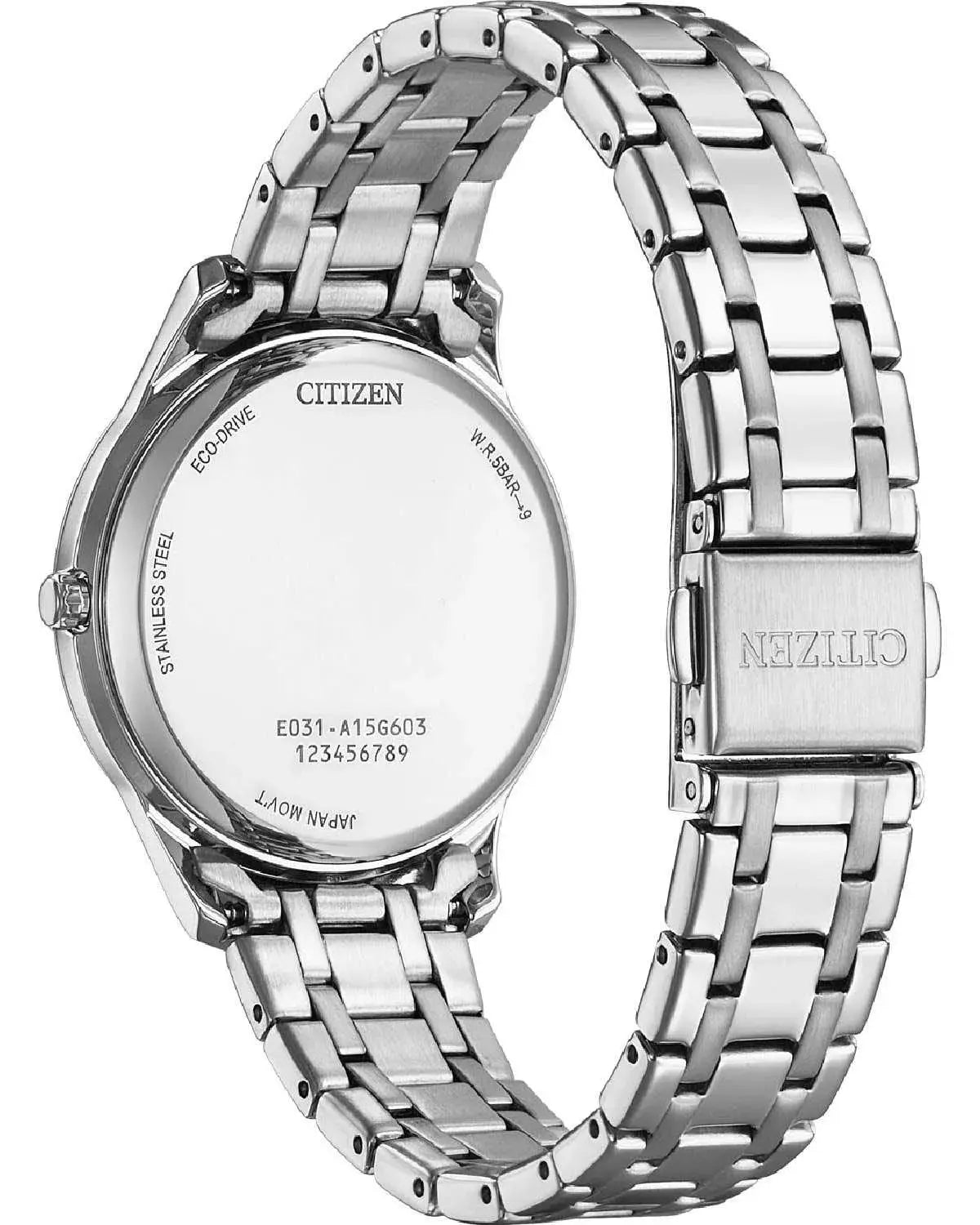 Citizen EM0411-71A Eco-Drive Stainless Steel Bracelet