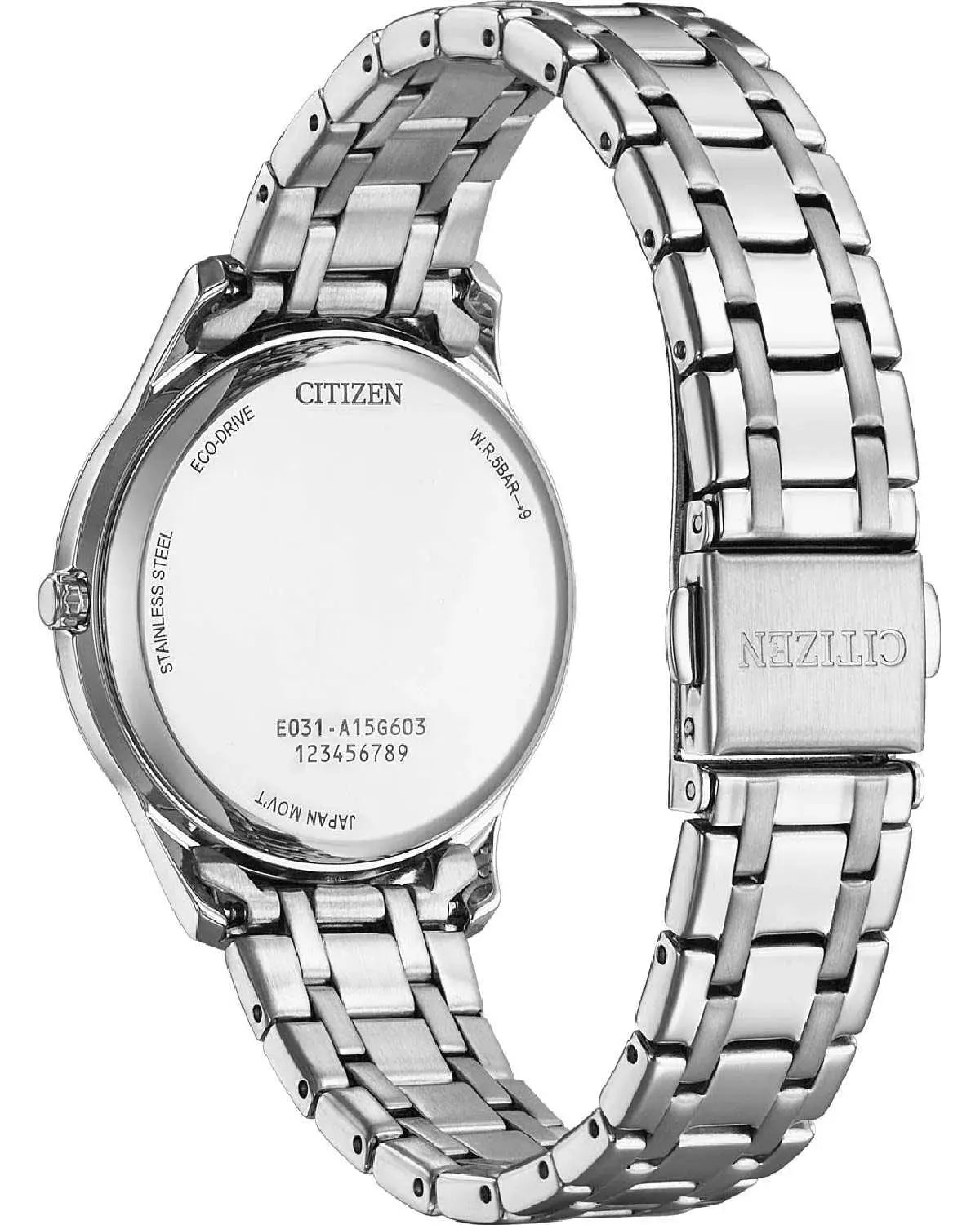 Citizen EM0411-71X Eco-Drive Stainless Steel Bracelet