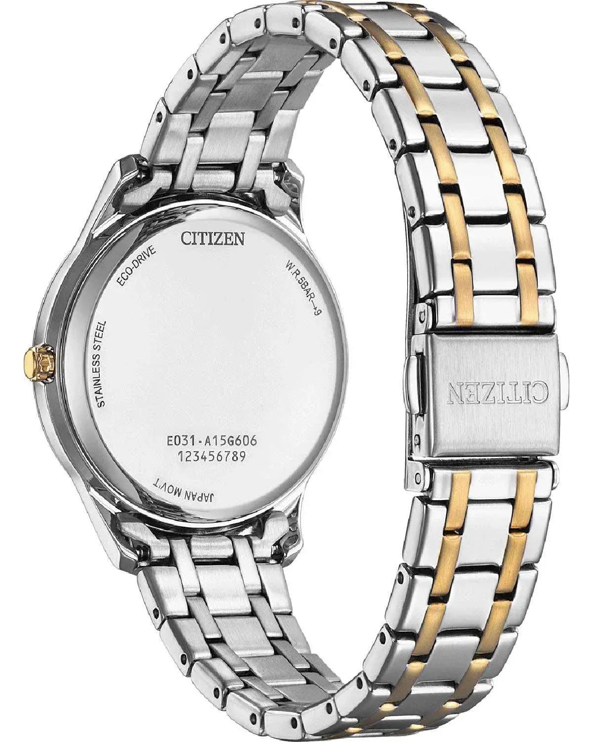 Citizen EM0416-78A Eco-Drive Two Tone Stainless Steel Bracelet