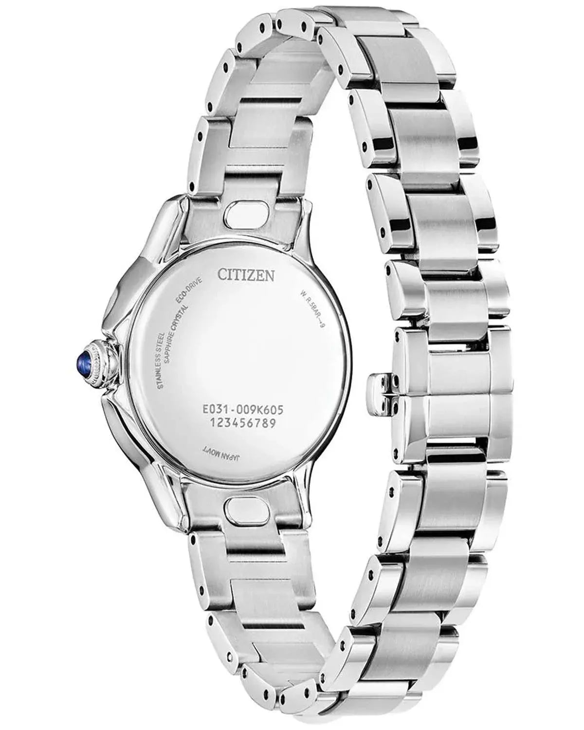 Citizen EM1160-58E Eco-Drive Silver Stainless Steel Bracelet