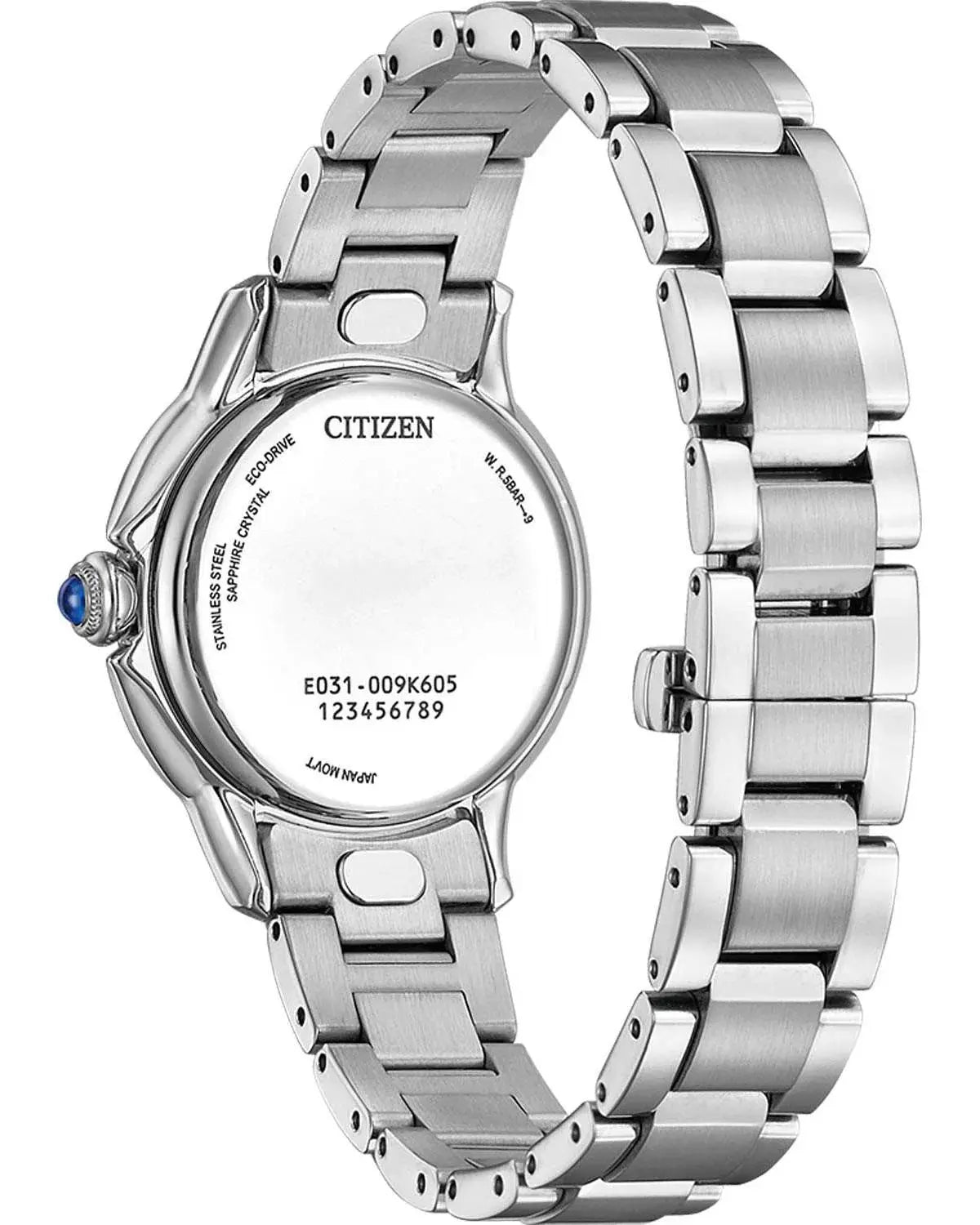 Citizen EM1160-58X Eco-Drive Silver Stainless Steel Bracelet