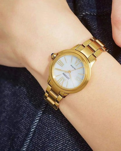 Citizen EM1160-58X Eco-Drive Gold Stainless Steel Bracelet