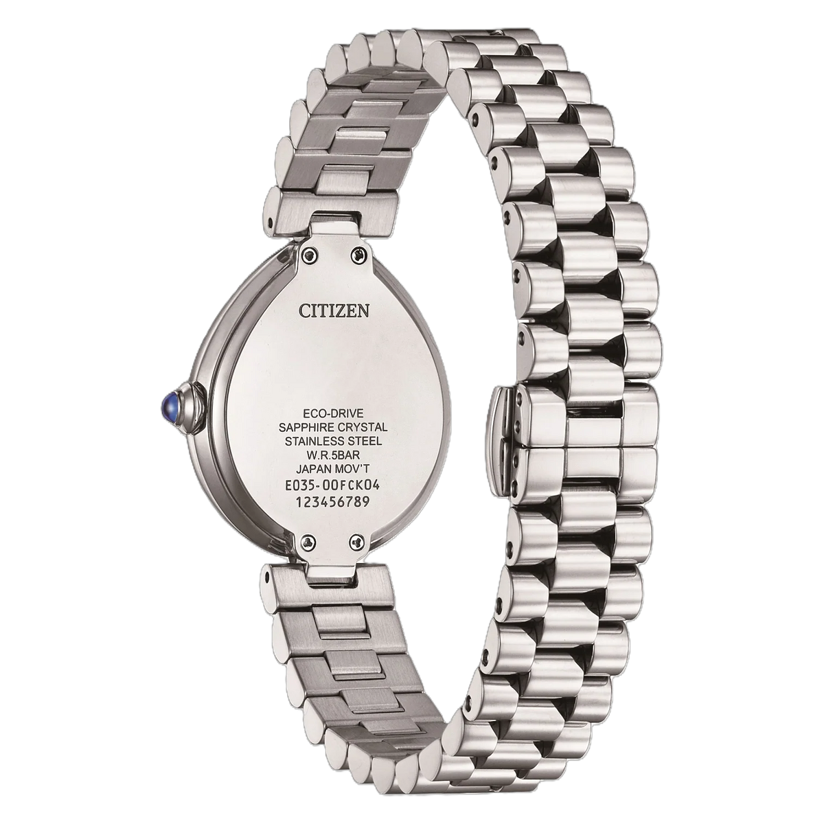 Citizen EM1201-52L Eco-Drive Silver Stainless Steel Bracelet