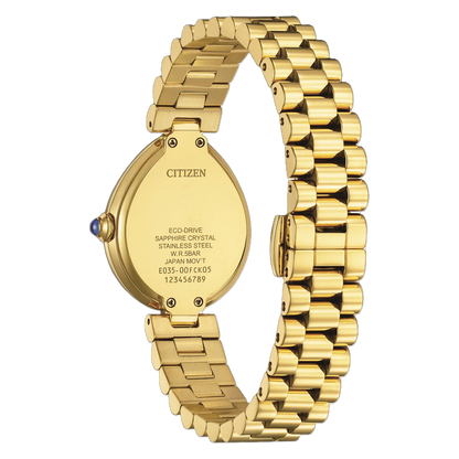 Citizen EM1208-53A Eco-Drive Gold Stainless Steel Bracelet