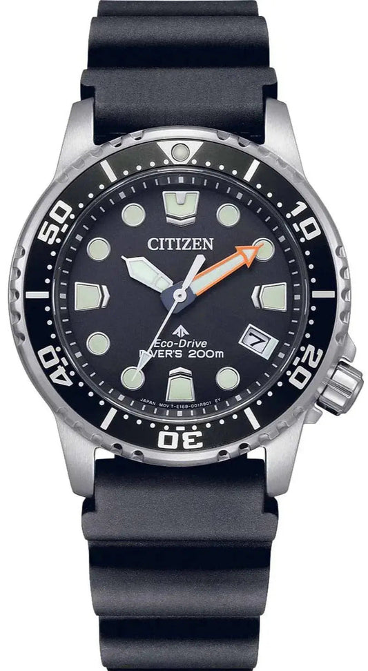 Citizen EO2020-08E Promaster Eco-Drive Divers Black Rubber Strap